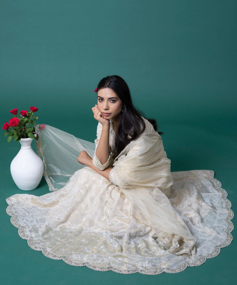 Beige Anarkali Suit - Image 4
