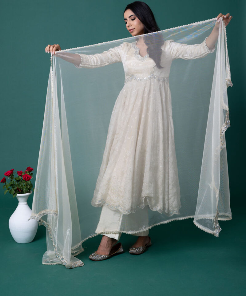 Beige Anarkali Suit - Image 2