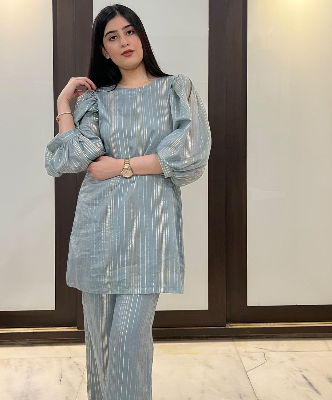 Balloon sleeves Co-rd