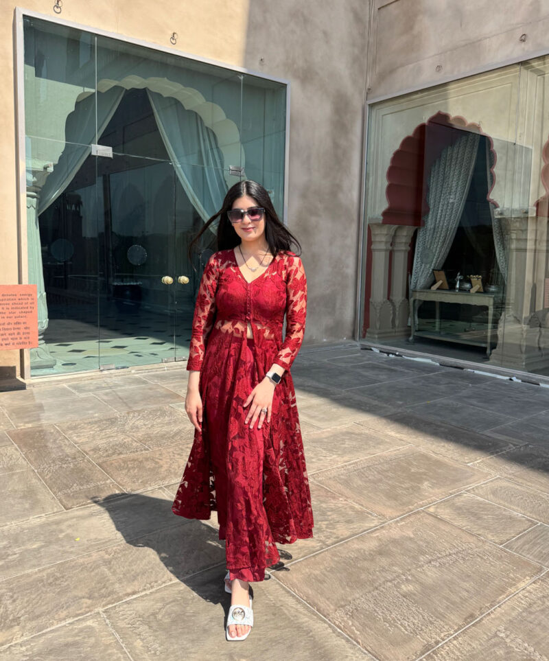 Maroon Cape Set