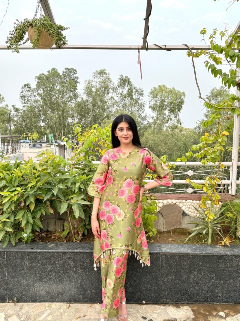 Green floral co-ord set - Image 3