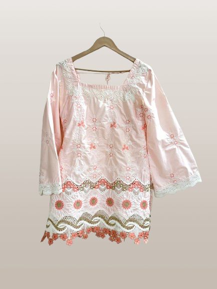 Peach Pakistani Kurta set
